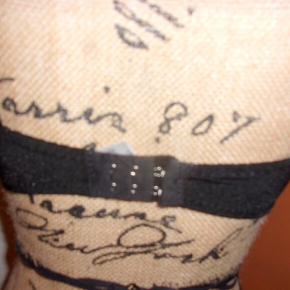 Youmita 40C Black Metallic Lace Bra & XL Caged Coordinating Boyshorts NWT - Picture 12 of 14